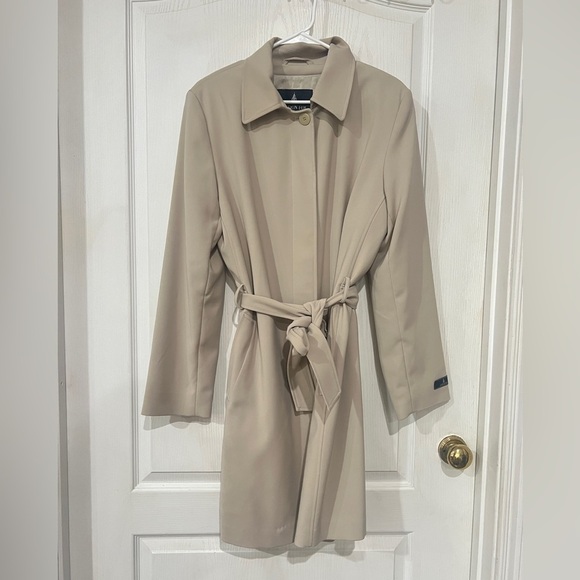 London Fog Chic Midi Trench Coat - Picture 1 of 8
